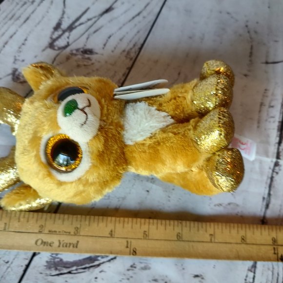 Ty Beanie Boos Glitzy the Christmas Reindeer 6 Inch with Heart Tag new - Picture 6 of 6